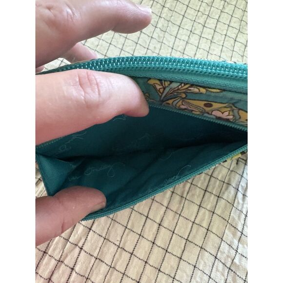 Vera Bradley Peacock floral small hobo bag and medium zip wallet retired pattern - Picture 3 of 7